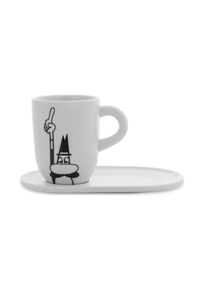 Bialetti Omino Con Piattino Porselen Kupa 340 Ml T099-y0tz101 Bialetti Renkli