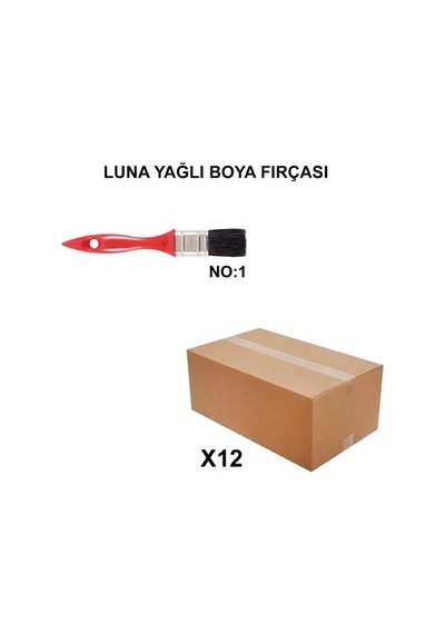 Izmir Fırça Arge Toptan Luna Yağlı Boya Fırçası No 1 - 12 Adet