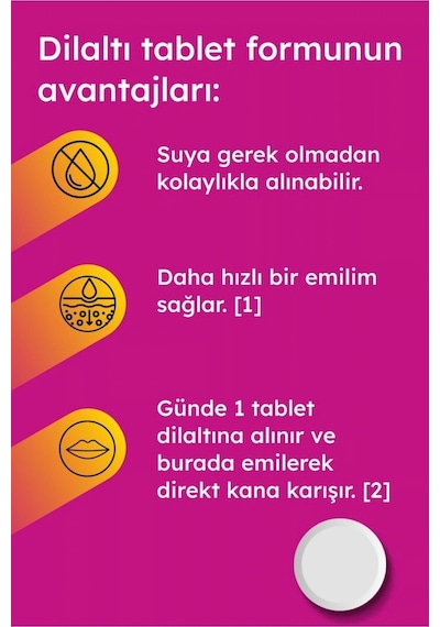 Supradyn Expert Vitamin B12 30 Dilaltı Tablet X 2 Adet