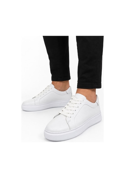 Papucumun Dünyası Erkek Hakiki Deri Sneaker Beyaz