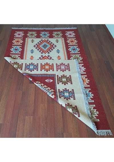 Uşak Kilimi - Çift Taraflı Antik Tarz Eşme Desen Kilim Yolluk