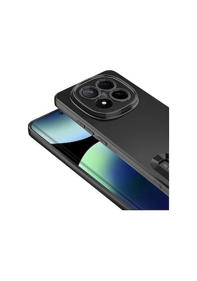 Xiaomi Redmi Note 14 Pro Plus Kılıf Kamera Lens Korumalı Logo Gösteren İnce Hafif Pazarplus Derin Mor