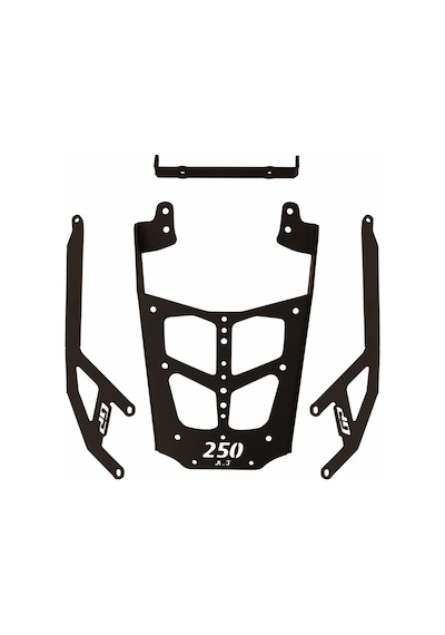 GP Kompozit Bajaj Pulsar N 250 2022-2024 Uyumlu Arka Çanta Demiri Siyah