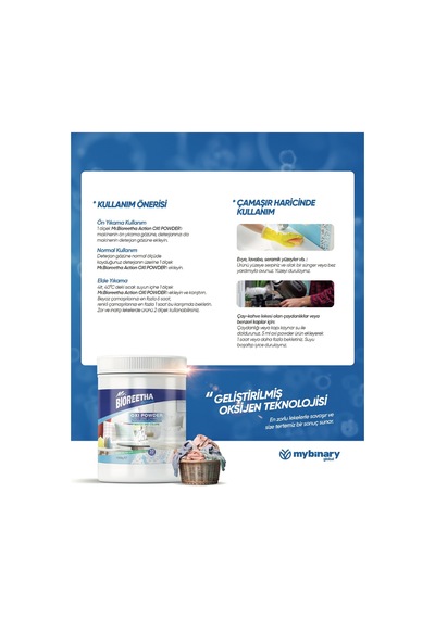 Mr. Bioreetha Action Oxi Powder Toz Leke Çıkarıcı 1000 G 1 KG
