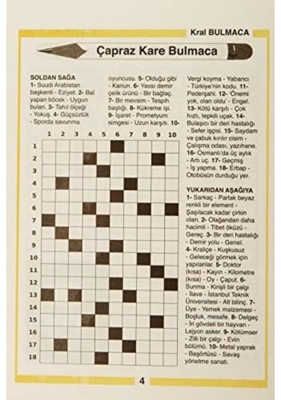 Süper Kral Bulmaca Sayı 4 Tamamı Çözümlü Çengel, Sarmal Sudoku, Petek, Küp Puzzle Bulmacalar