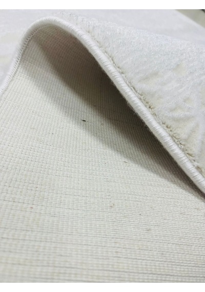 Mihra Halı % Akrilik Sık Dokuma 4 Mevsim +12 Hav Yükseklikte Krem Kesme Halı Mihrakremkşlk