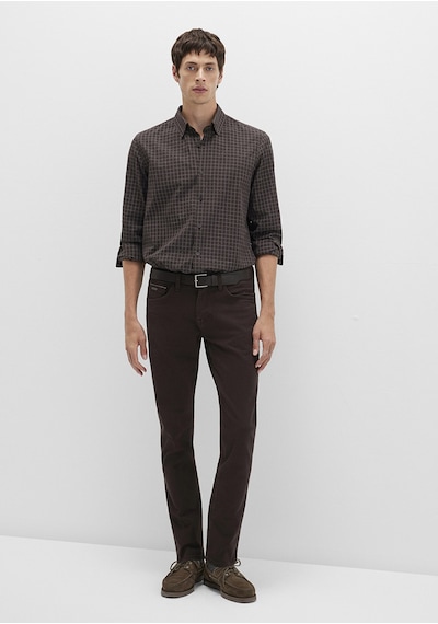 Mavi - Jake Mavi Black Koyu Kahverengi Gabardin Pantolon 0042290686 Kahverengi