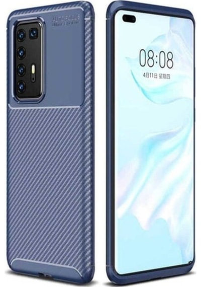 Huawei P40 Pro Kılıf Zore Negro Silikon Kapak Lacivert