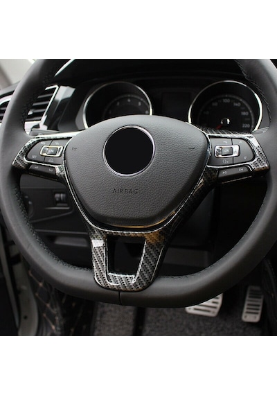 Volkswagen Vw Tiguan 2017-2019 Gerçek Karbon Fiber 3M Direksiyon
