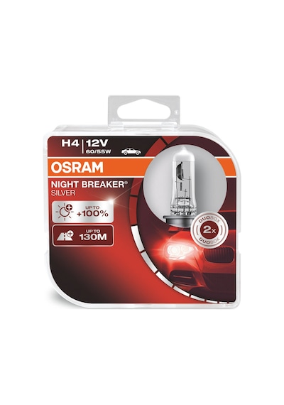 Osram H4 Night Breaker Silver %100 Fazla Işık