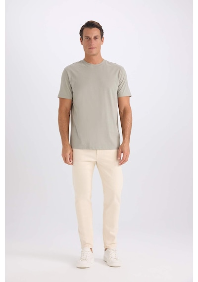 DeFacto %100 Pamuk New Regular Fit Bisiklet Yaka Basic Düz Kısa Kollu Tişört V7699AZ25SPKH434