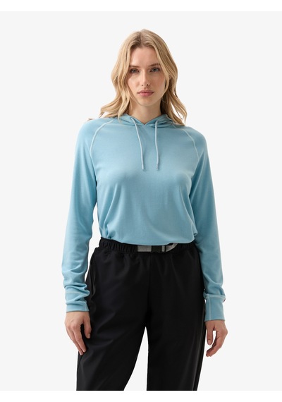 Kadın Termal Kapşonlu Sweatshirt 2. Seviye 5938 - Mavi Mavi