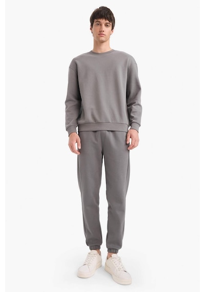 Defacto Slim Fit Dar Kesim Fermuar Cepli Pike Eşofman Altı D5258ax25augr206 Gri