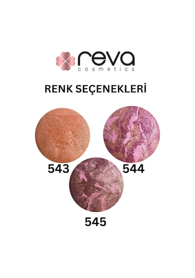 Reva Terracotta Allık & Terrakota Blusher - Vegan & Temiz Içerik 543