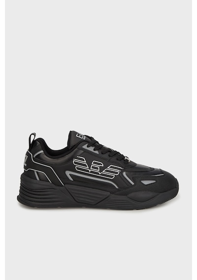 Ea7 Unisex Ayakkabı 7x000306 Af18446 Mc032 Siyah-gümüş Siyah-gümüş