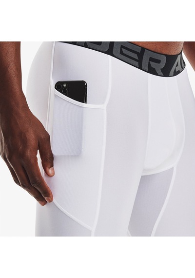 Under Armour Heatgear Pocket Long Erkek Beyaz Şort Düz 1361602 Beyaz