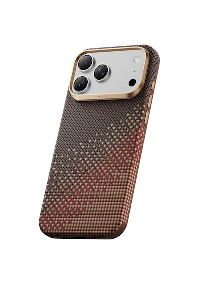 Apple iPhone Uyumlu 18 Pro Max Kılıf M-safeli Raptic Aramid Dual Ultra Serenity Serisi Karbon Kapak Kahverengi
