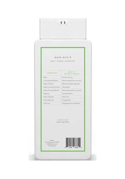 Native Salatalık & Nane Vücut Şampuanı 532ml Salatalık