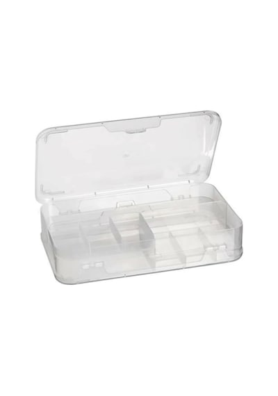Şeffaf Plastik Bölmeli Çift Taraflı Hobi Dikiş Iğne Kutusu Düzenleyici Arduino Balıkçı Malzeme Saklama Organizer 1 Cok Renkli