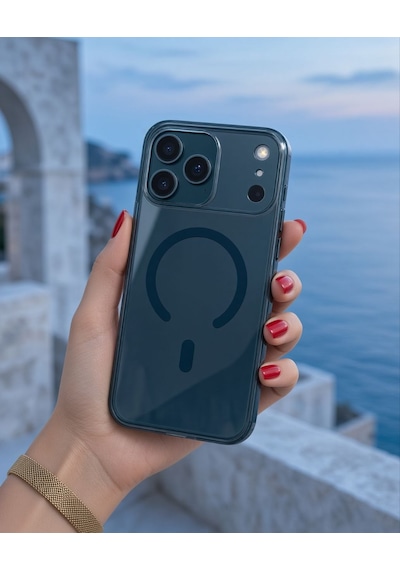 Apple Uyumlu Apple iPhone 17-18 Pro Güçlendirilmiş Magsafe Şarj Özellikli Sararmaz Kristal Sert Kapak Kılıf Ve Kırılmaz Ekran Koruyucu Titanium Mavi Apple Uyumlu Apple iPhone 17-18 Pro Güçlendirilmiş Magsafe Şarj Özellikli Sararmaz Kristal Sert Kapak Kılıf Ve Kırılmaz Ekran Koruyucu Titanium Mavi