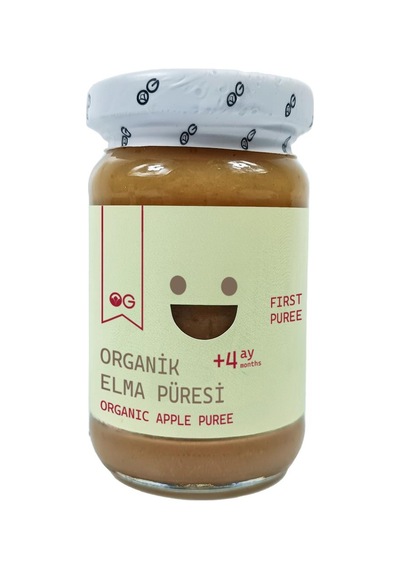 4'lü Organik Elma Püresi 100 Gr +4 Ay