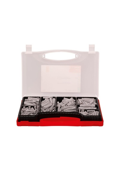 Fischer Red-box Ux/sx Plus, Dübel Kutusu, 160 Evrensel Dübel, Ux & 130 Genişletme Dübelleri Sx Plus, Önceden Sınıflandırılmış Dübel Seti, Çok Sayıda Yapı Malzemesi Ve Sabitleme İçin
