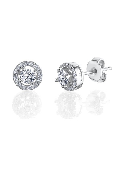 0.75 Karat Mia Zirconia Büyülü Işıltı İkili Tektaş Gümüş Set