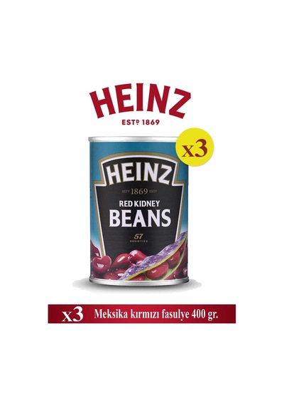 Meksika Kırmızı Fasulye 400 Gr X 3 Ad - HEİNZ