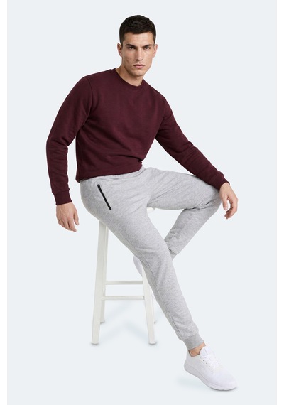 Slazenger Fernon Erkek Cepli Gri Eşofman Altı