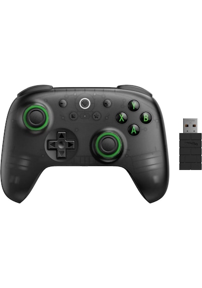 8bitdo Ultimate 2c Kablosuz 2.4g Oyun Kolu Pc Android Hall Effect Joystick Transparan Black