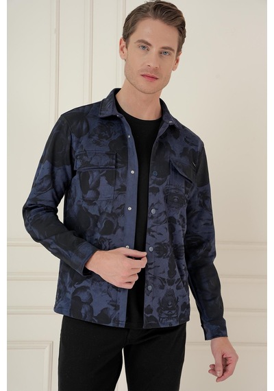 Efor G 1578 Slim Fit Lacivert Klasik Gömlek Lacivert