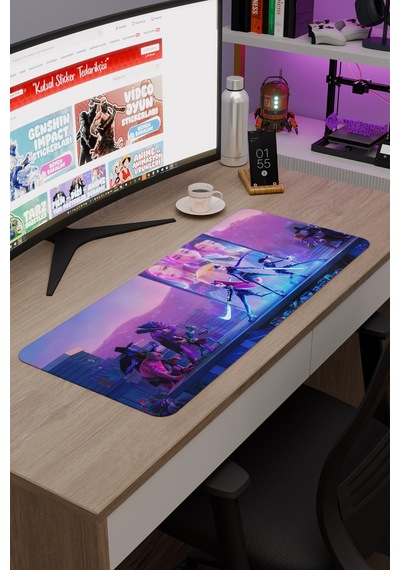 Kpop Demon Hunters Kaymaz Dikişli Kauçuk Oyuncu Mousepad V1 - 70x30 Xl Gaming Mouse Pad Fare Altlığı