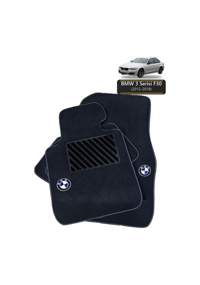 Oto Halı Paspas Bmw 3 Serisi F30 2012-2018 Uyumlu Mperformance M Teknik Kaymaz & Şık Tasarım