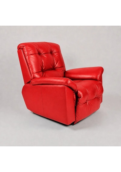 Smarto Relax Zürih Vıp Elektrikli Döner Sallanan Tv Koltuğu Kontrol Panelli Ergonomik Gerçek Deri Baba Koltuğu Kırmızı