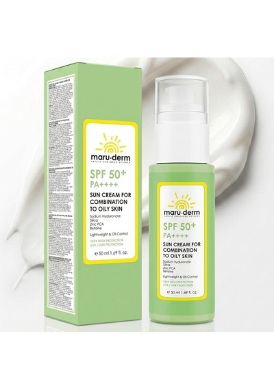 Maruderm Karma Ve Yağlı Ciltler İçin Güneş Kremi Spf 50+ Pa++++ Yeni Nesil Kore Filtreli, Sebum Dengeleyici Gü
