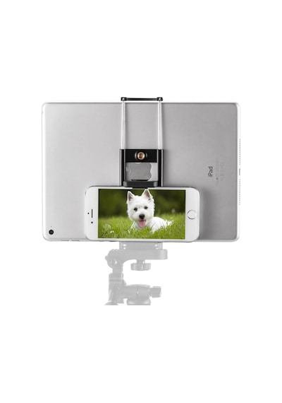 Tablet Tutucu 2in1 Telefon Tutucu Başlık Standart Vidalı Tüm Tripodlara Uyumlu Universal Yatay Dikey Kullanım P58 2 Mixed