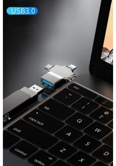 Foxyn Lightning  Type-c  Micro To Usb Bellek Okuyucu Dönüştürücü