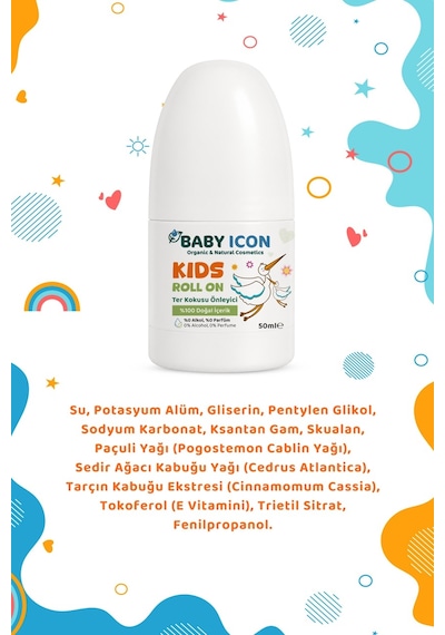 Baby Icon Doğal Çocuk Roll-On 50 ML