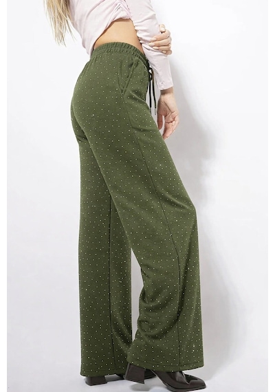 Unika Boutique Taşlı Pantolon haki