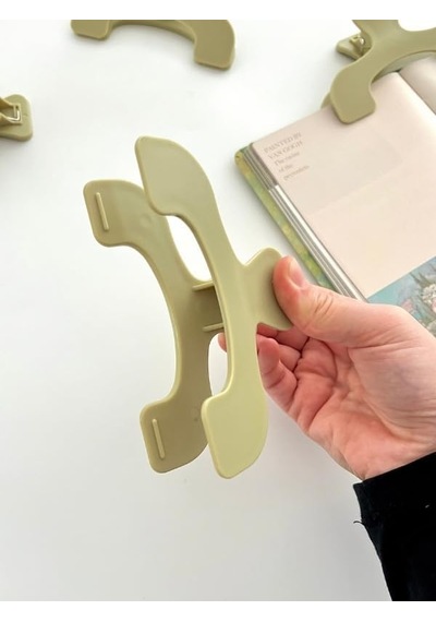 Açık Yeşil Çok Fonksiyonlu Kitap Ve Defter Klipsi / Sayfa Tutucu / Journal Ve Scrapbook Yardımcısı / Zeytin Yeşili