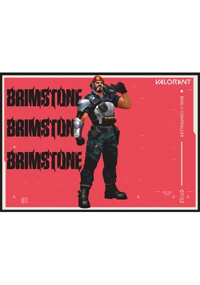 Valorant Brimstone Gaming Oyuncu Mouse Pad