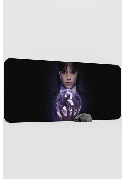 Wednesday V5 90x40 Xxl Gaming Kauçuk Kaymaz Taban Mouse Pad Fare Altlığı