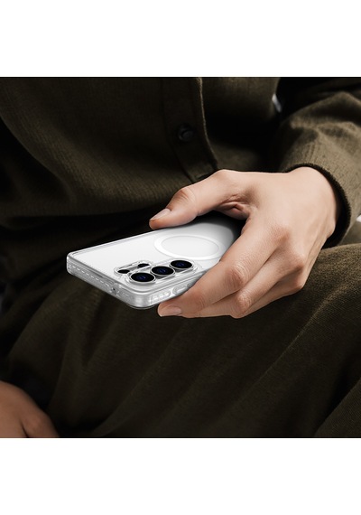 Galaxy Uyumlu S26 Ultra Kılıf M-safe Özellikli Airbag Tasarımlı Amazingthing Titan Mag Case Kapak Şeffaf Şeffaf