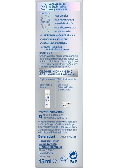 Cellular Epigenetics Rejuvenating Cilt Serumu 15ml, Dolgunlaştırıcı, Hyaluronik Asit