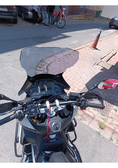 Peugeot Xp400 Gt Uyumlu Ön Cam Şeffaf, Füme, 65cm Yükseklik