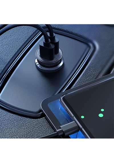 Abatech Çift Usb Girişli 3.4 Amper Çakmaklık Şarj Cihazı SİYAH