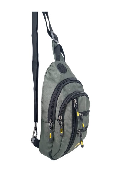 Anılbags Anıl Bags Keten Kumaş Haki Ve Usb Çıkışlı, Askılı Çapraz Göğüs