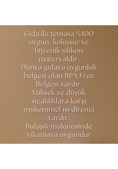 Porsima 30003-1 Silikon Ekmek Kalıbı Dikdörtgen Kek Kalıbı Krem 7 25cm Diğer