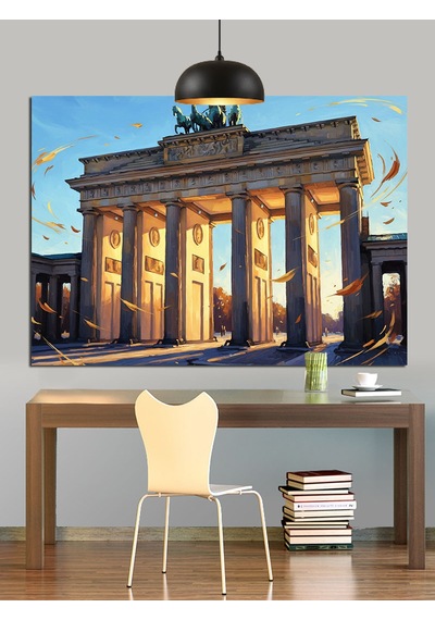 Brandenburg Kapısı Berlin Dekoratif Kanvas - Mdf Ahşap Tablo