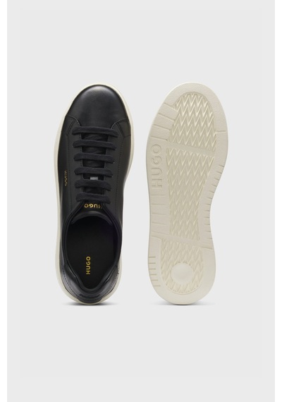 Hugo Deri Logolu Sneaker Ayakkabı Erkek Ayakkabı 50569002 007 Siyah